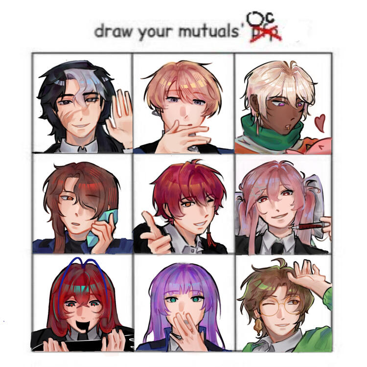 Draw your Mutuals' OCs [2]