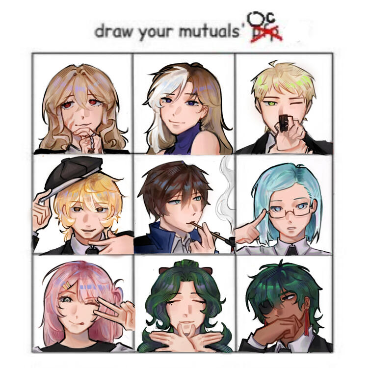 Draw your Mutuals' OCs [1]